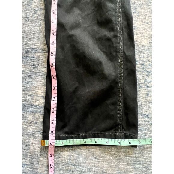 Carhartt Black Relaxed Straight Twill Dungaree Carpenter Pants 34 x 32 - Picture 6 of 7